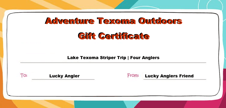 Lake Texoma Fishing Trip Gift Certificates