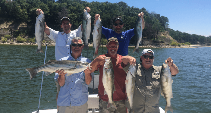 Supernatural Striper Fishing-Lake Texoma-Striper Express Guide Service